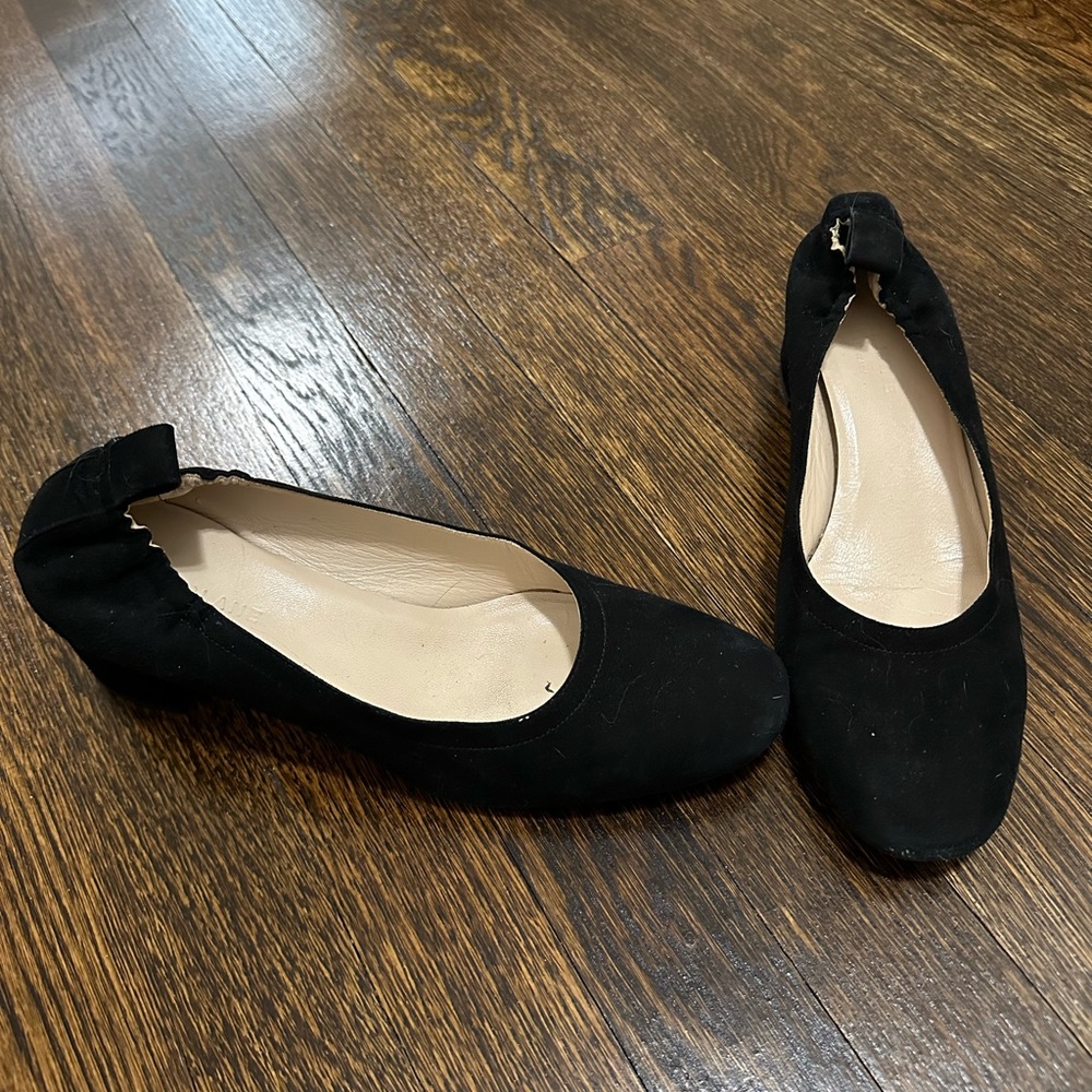 Everlane day heel black suede